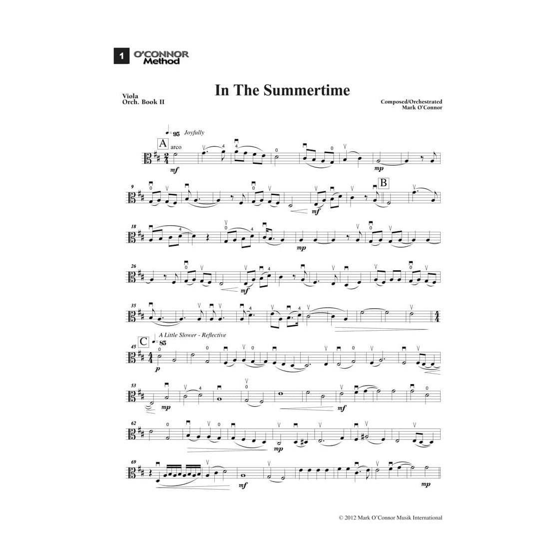 O'Connor Method for Orchestra - Book II - Viola Part