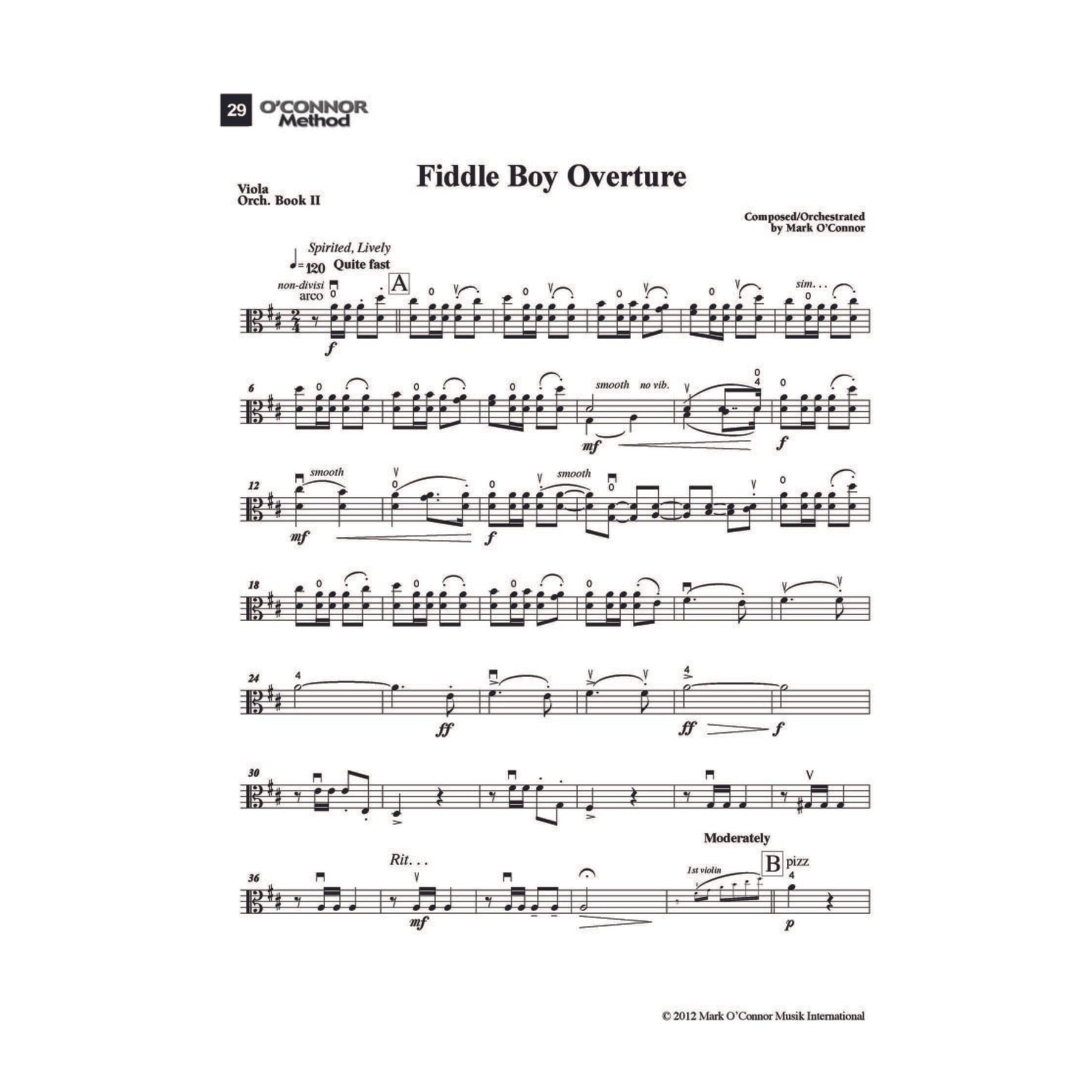 O'Connor Method for Orchestra - Book II - Viola Part - Digital Download
