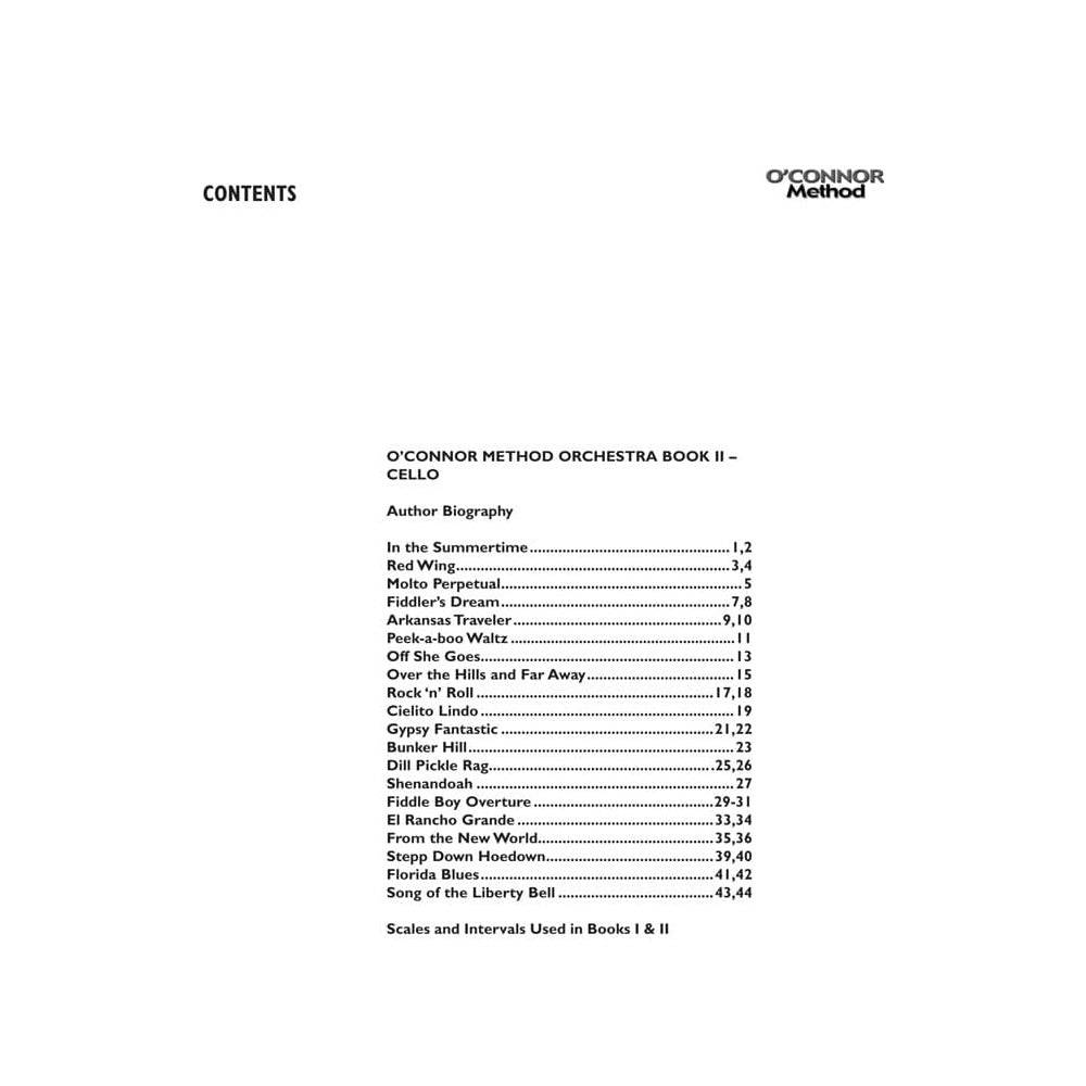O'Connor Method for Orchestra - Book II - Cello Part