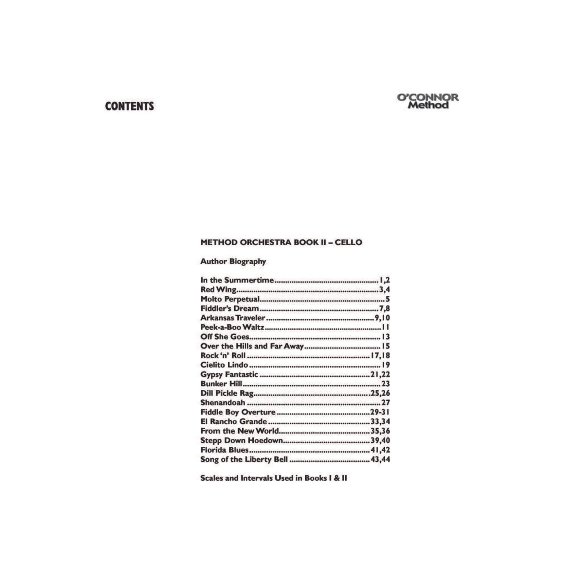 O'Connor Method for Orchestra - Book II - Cello Part - Digital Download