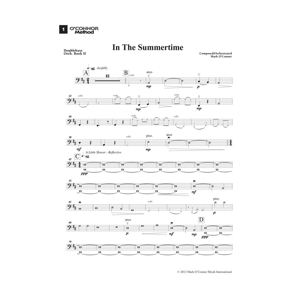 O'Connor Method for Orchestra - Book II - Bass Part
