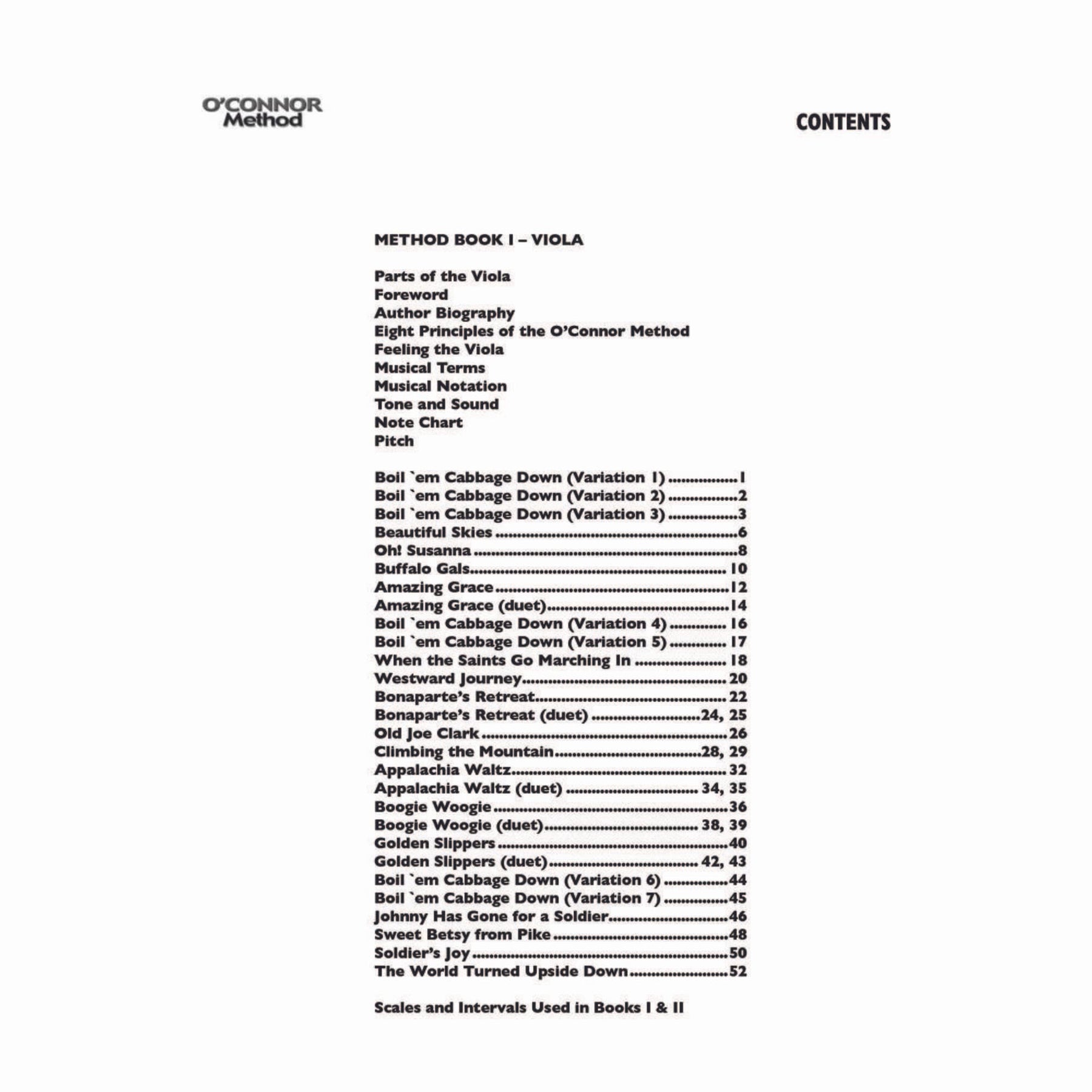 O'Connor Viola Method Book I - Digital Download