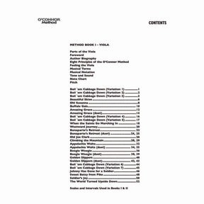 O'Connor Viola Method Book I - Digital Download