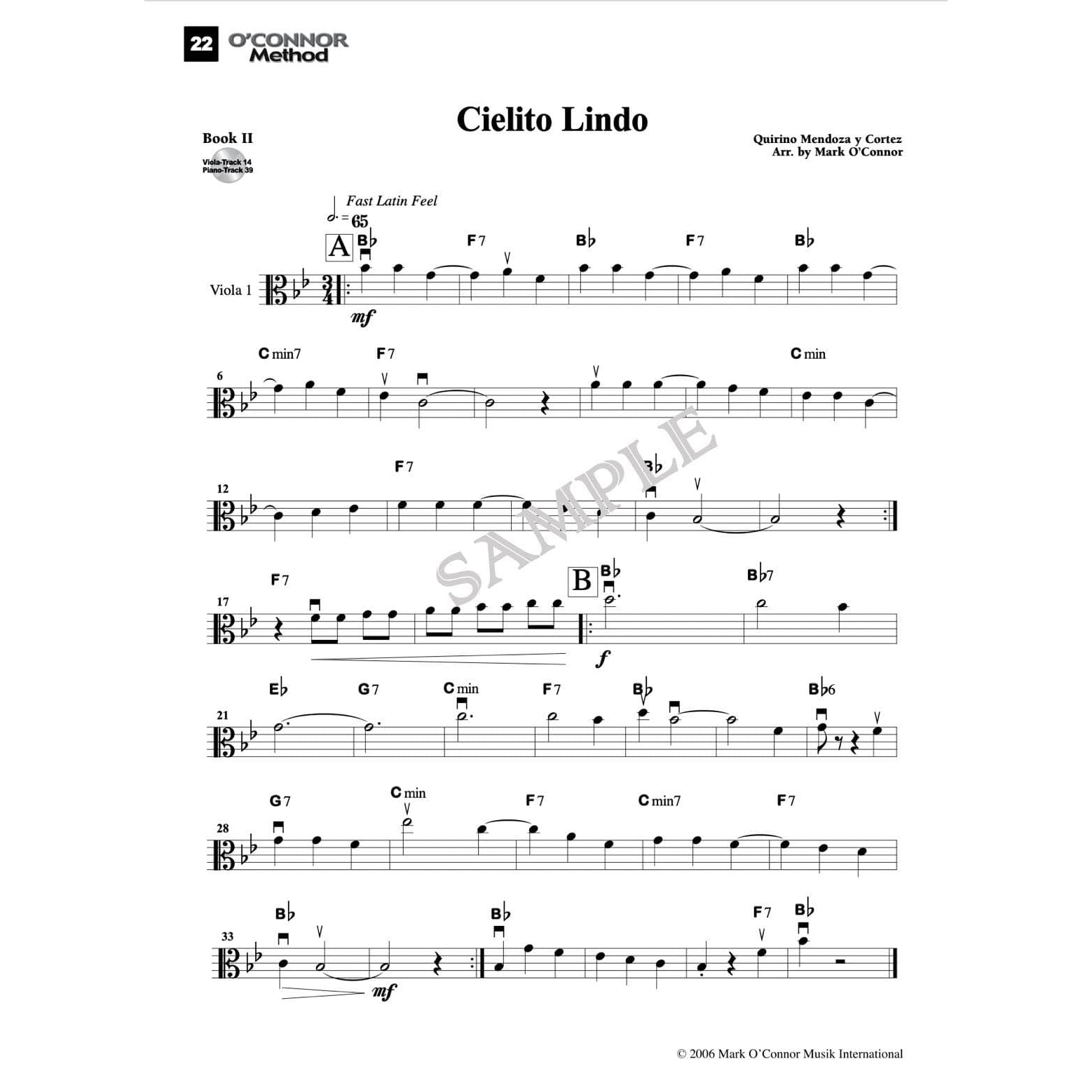 O'Connor Viola Method Book II - Digital Download
