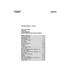 O'Connor Viola Method Book III - Digital Download