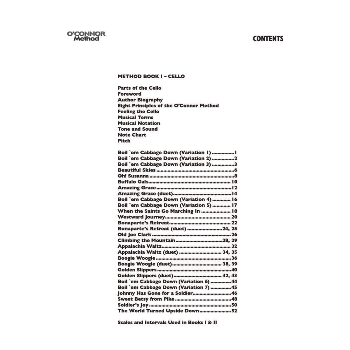 O'Connor Cello Method Book I - Digital Download