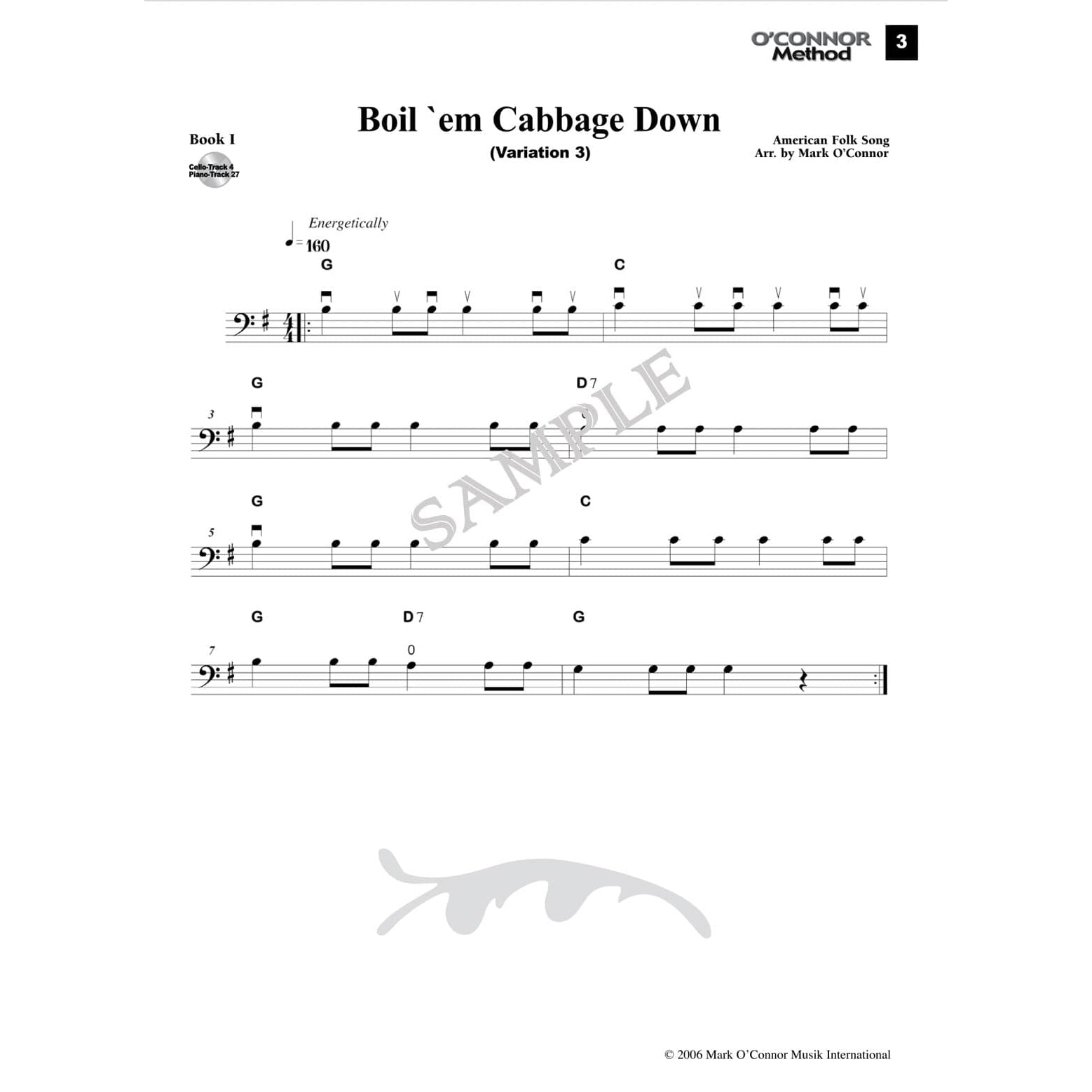 O'Connor Cello Method Book I - Digital Download
