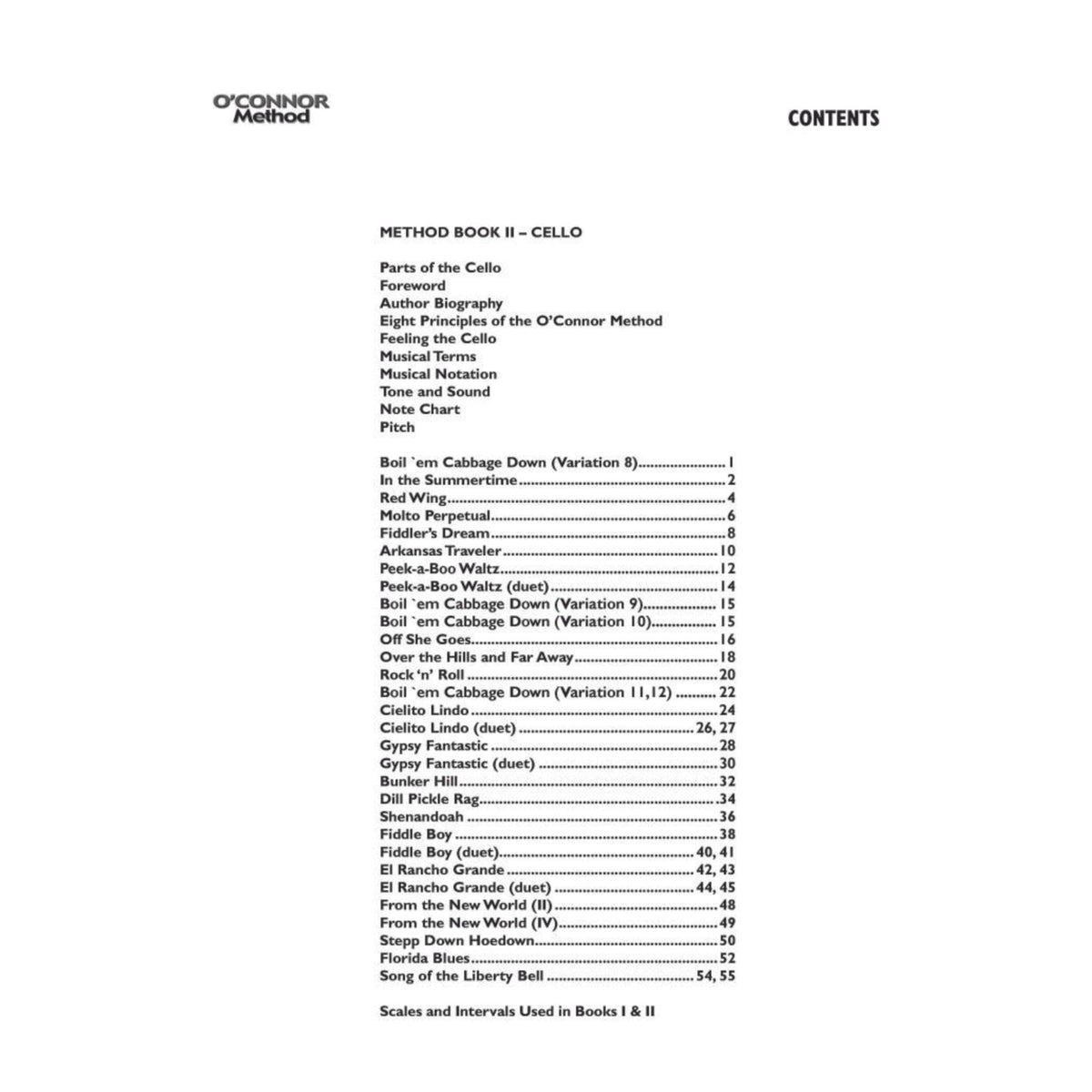 O'Connor Cello Method Book II - Digital Download