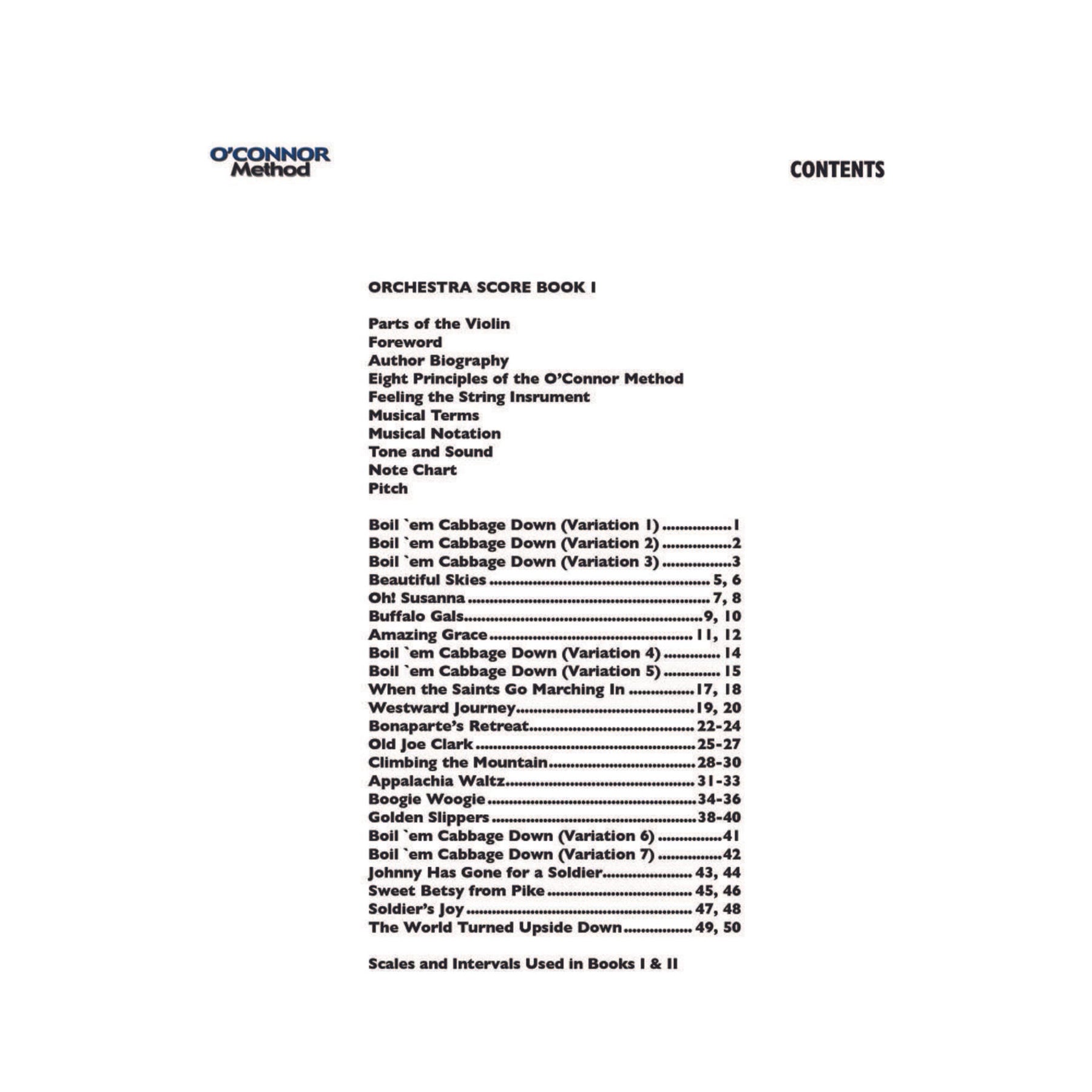 O'Connor Method for Orchestra Book I - Score - Digital Download