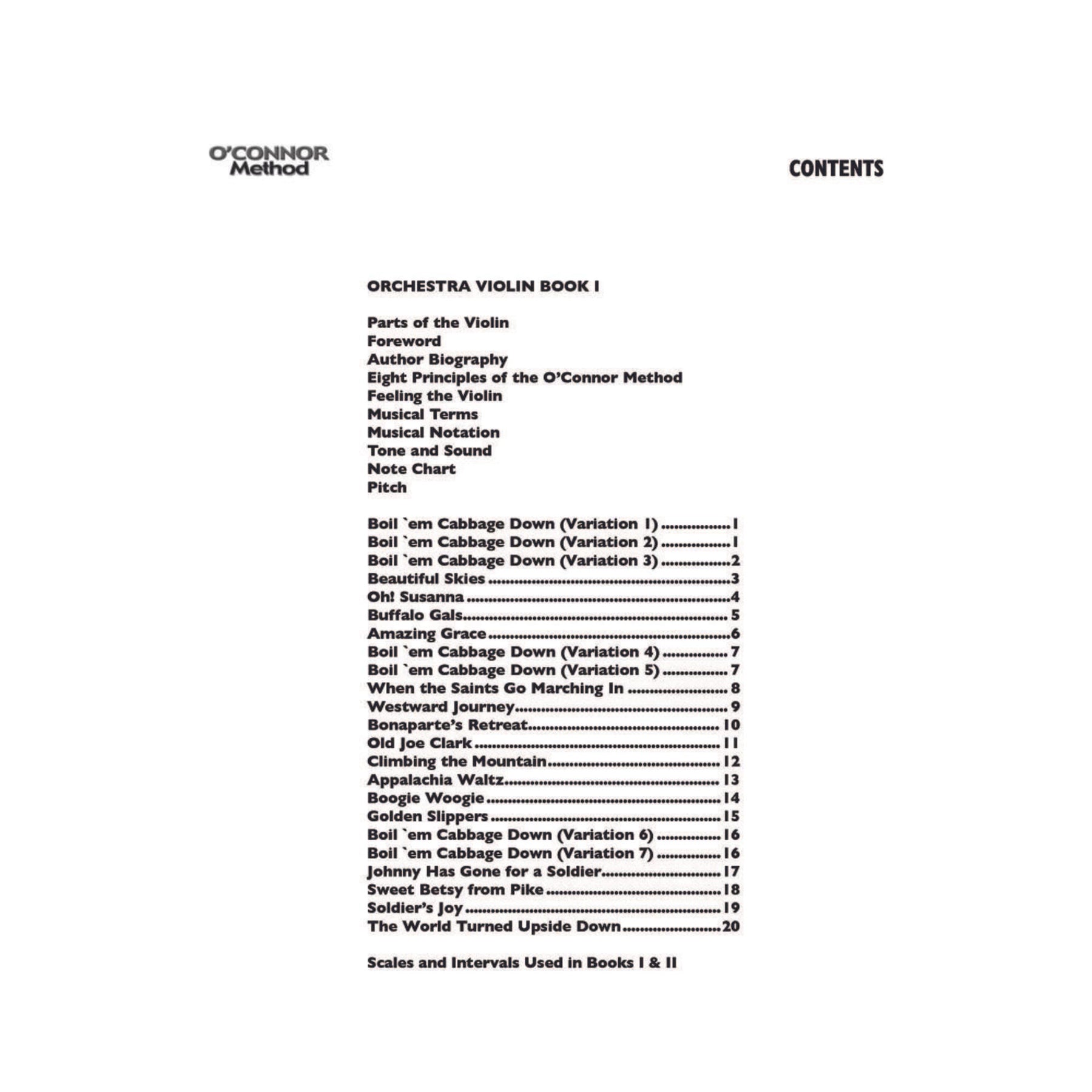 O'Connor Method for Orchestra Book I - Violin Part - Digital Download