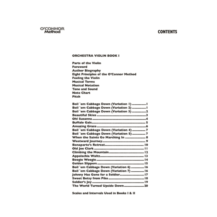 O'Connor Method for Orchestra Book I - Violin Part - Digital Download