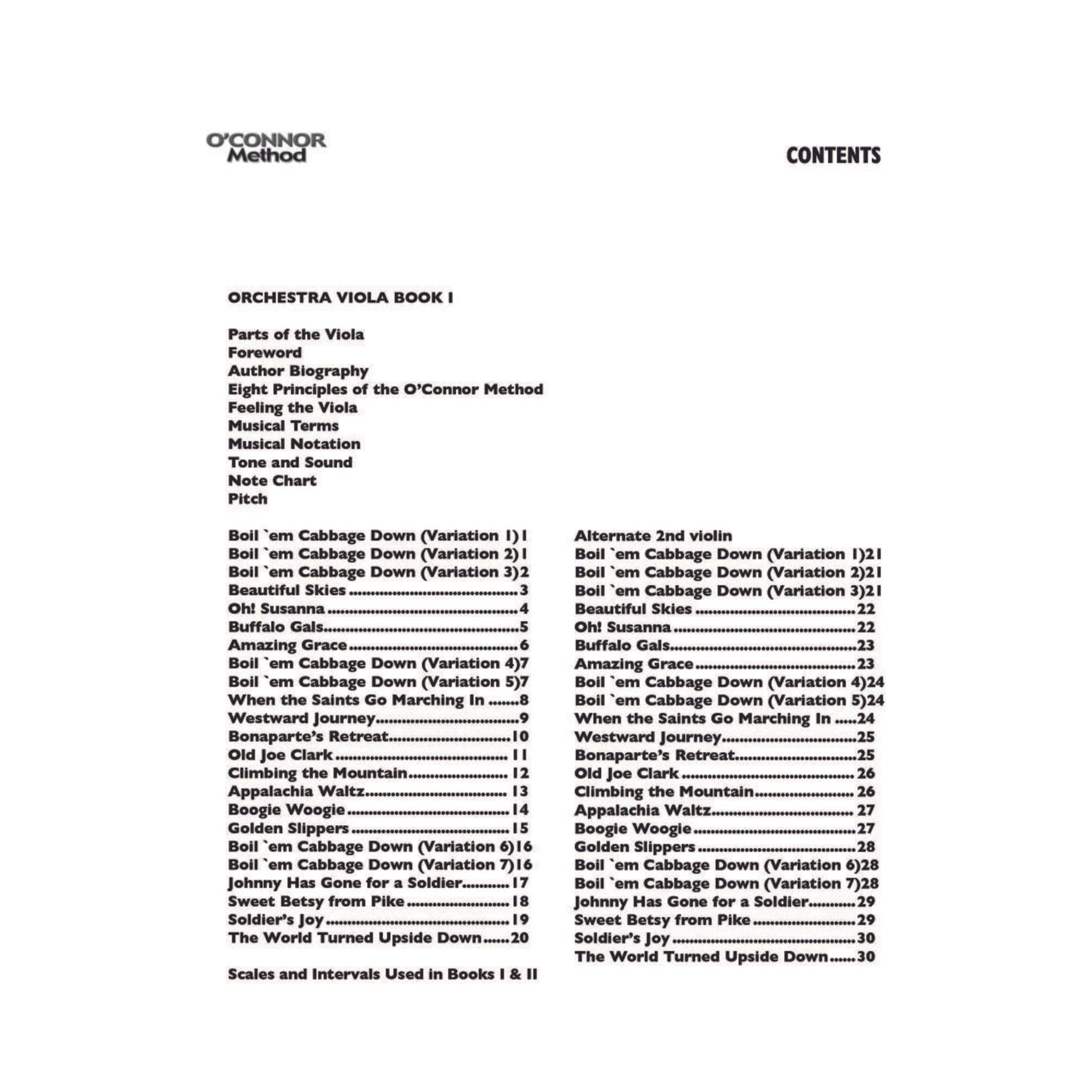O'Connor Method for Orchestra Book I - Viola Part (2nd Violin) - Digital Download