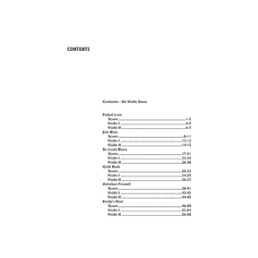 Six Violin Duos - arranged by Mark O'Connor - Digital Download