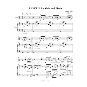 Weiss, Norman - Reverie for Viola and Piano (or Harp) - Digital Download