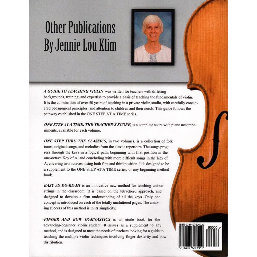 One Step At A Time - Jennie Lou Klim   Violin Bk 5