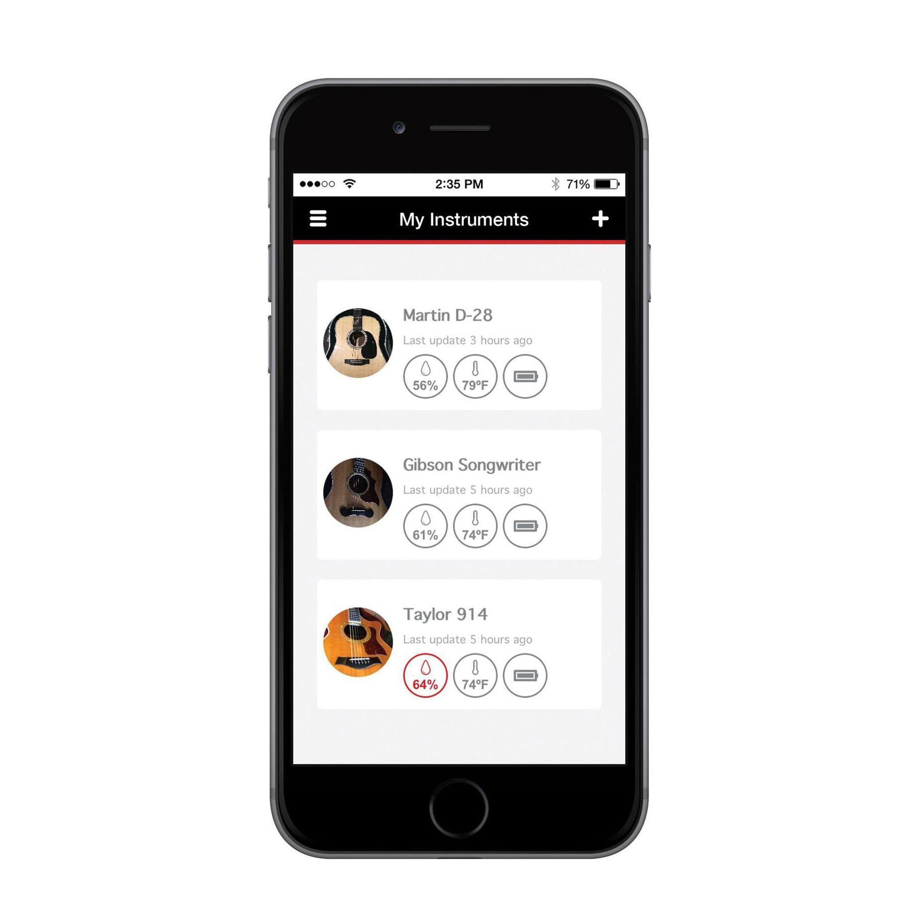 Planet Waves Humiditrak - Bluetooth Humidity and Temperature Sensor