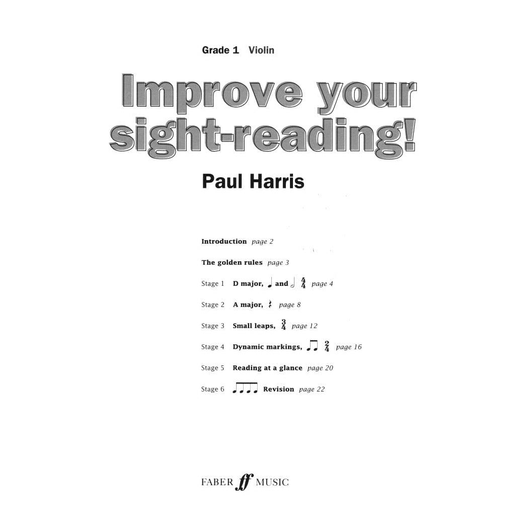 Harris, Paul - Improve Your Sight-Reading! Level 1 - Violin - Faber Music
