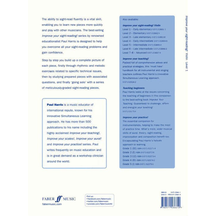 Harris, Paul - Improve Your Sight-Reading! Level 1 - Violin - Faber Music