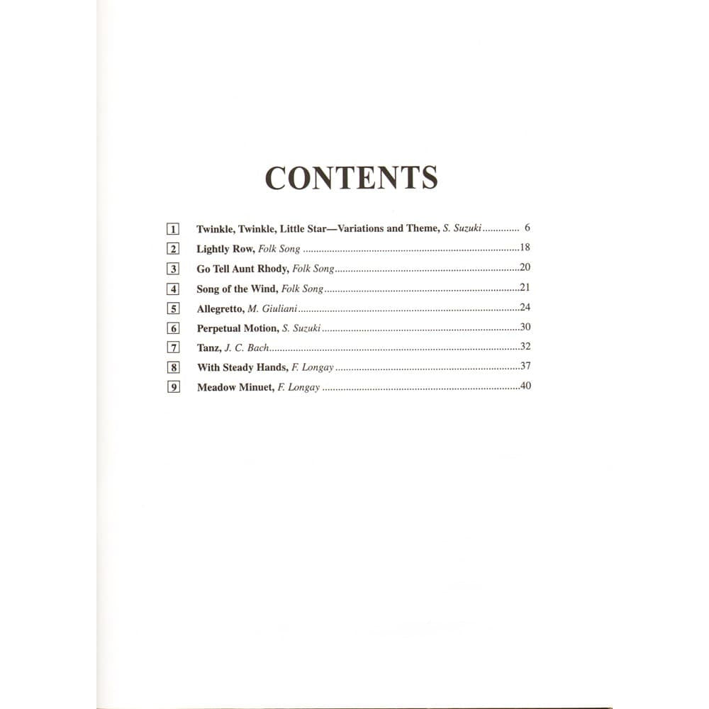 Suzuki Guitar School, Volume 3