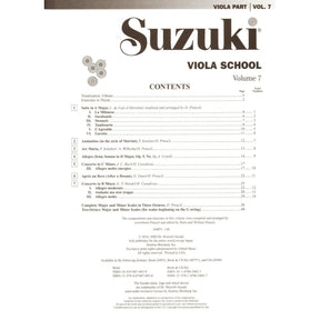 Suzuki Viola School Method Book and CD, Volume 7