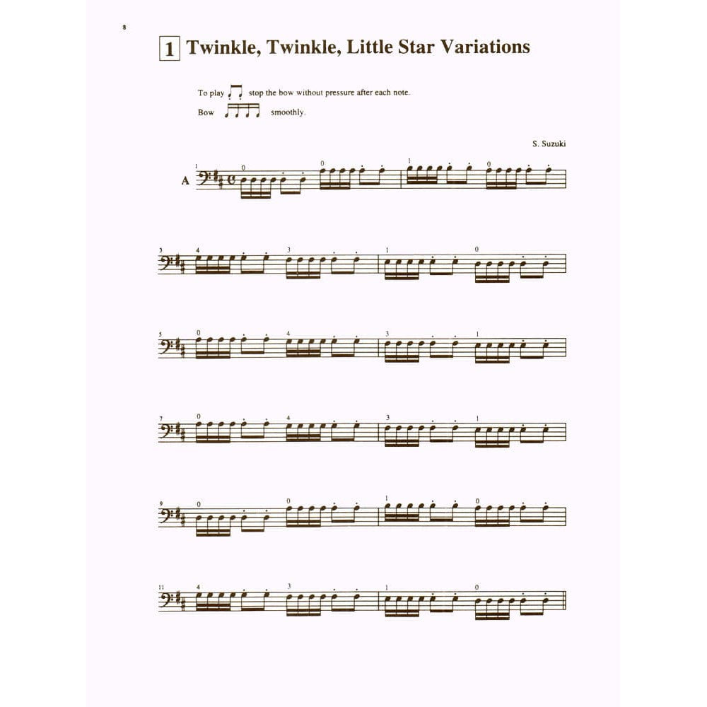 Suzuki Cello School Method Book and CD, Volume 1, Performed by Tsutsumi