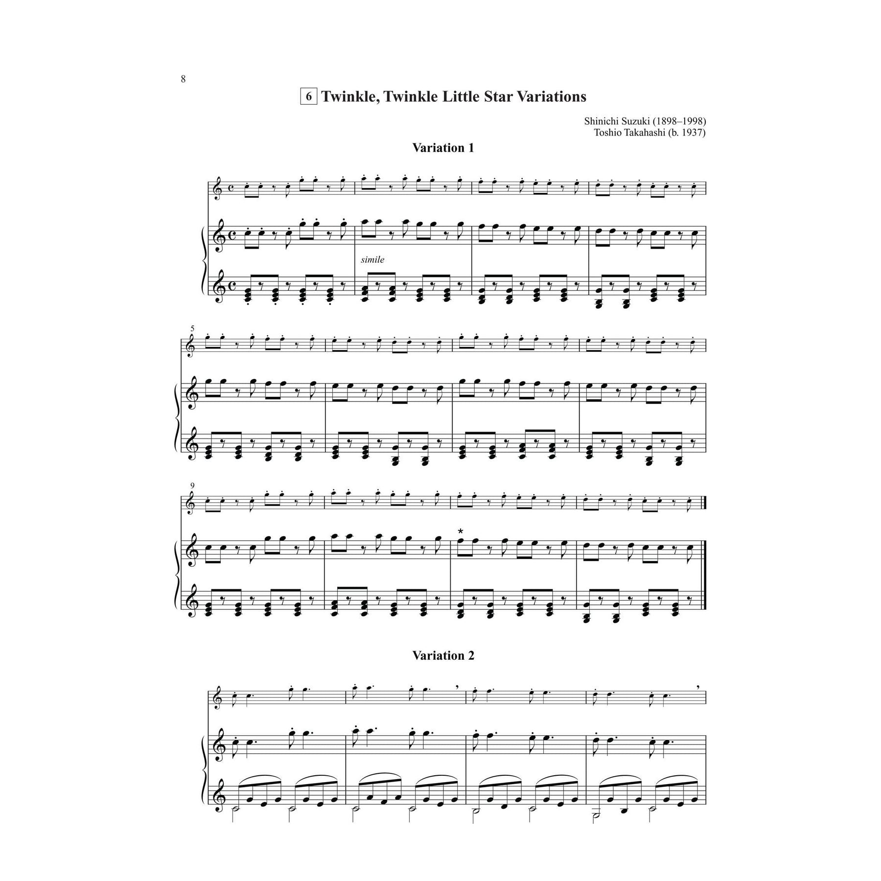 Suzuki Flute School Piano Accompaniment, Volume 1