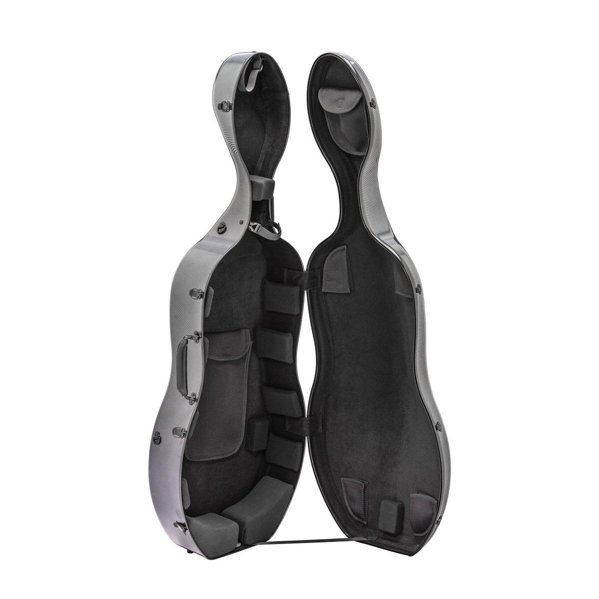 SL Montagnana Carbon Hybrid Cello Case Silver Grey