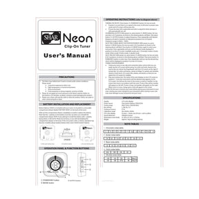 Shar Neon Clip-On Tuner