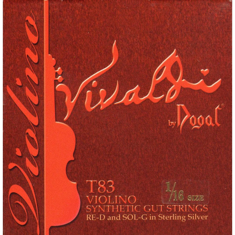 Dogal Vivaldi Violin String Set 1/16 Size Medium