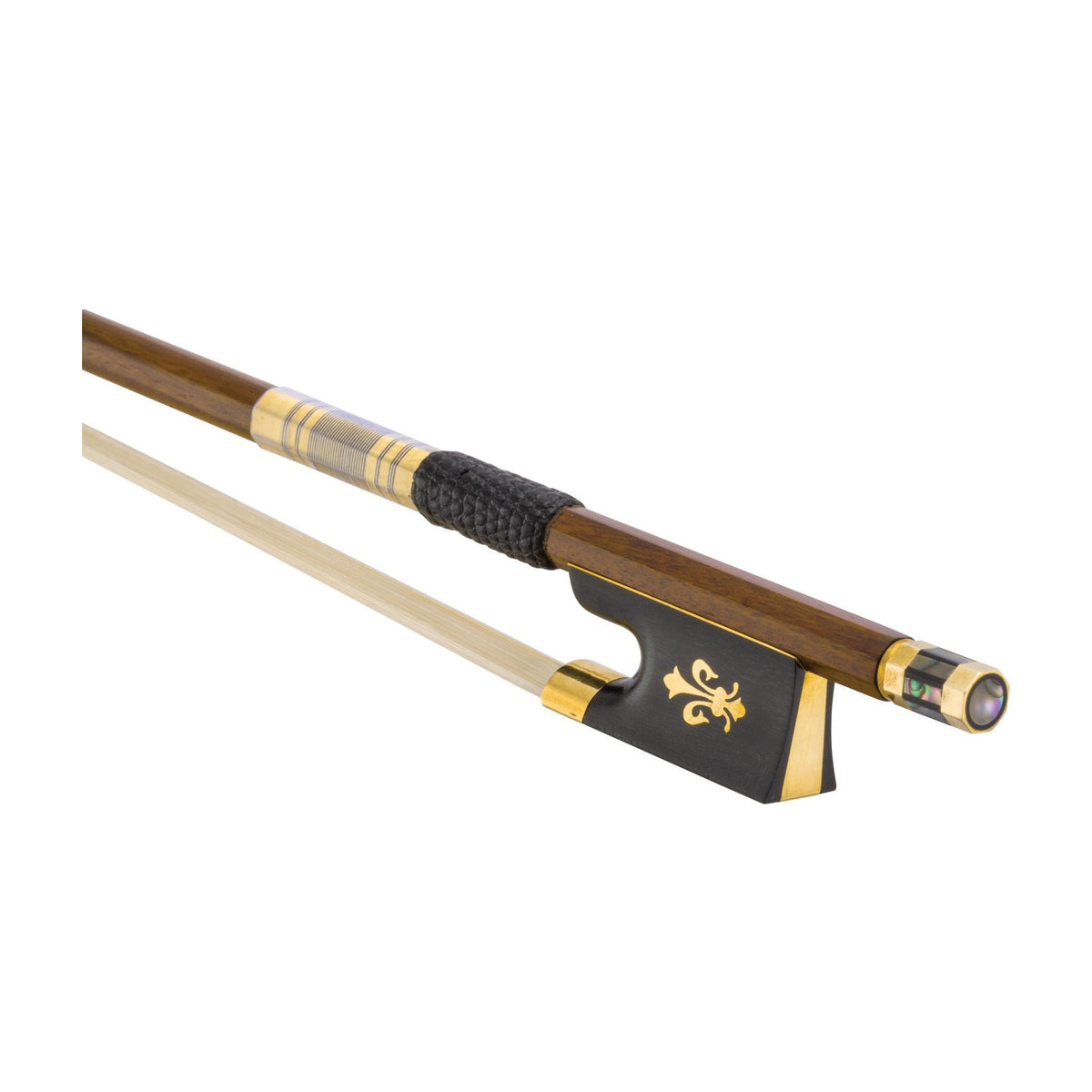 Fleur De Lis Pernambuco Violin Bow Gold 4/4 Size