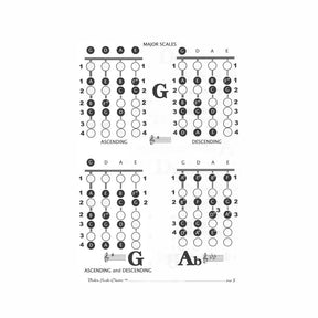 Sarkett Violin Scale Charts 1st through 4th Positions