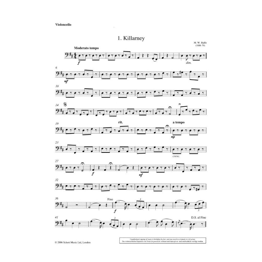 Turner, Barrie Carson - The Wild Rover - 8 Irish Melodies for String Quartet - Published by Schott Music