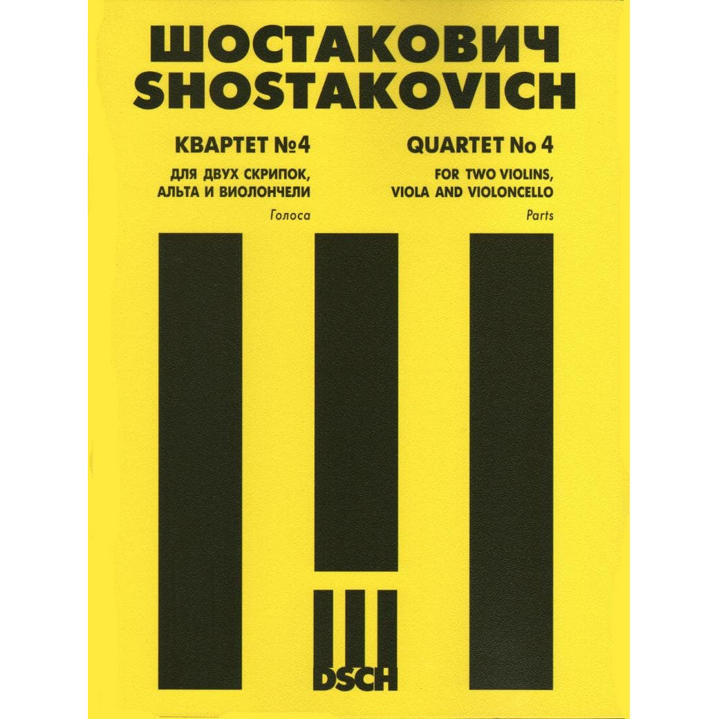 Shostakovich, Dmitri - Quartet No 4 in D, Op 83 Parts Published by DSCH