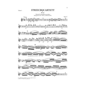 Brahms, Johannes - String Quartet in B flat Op 67 - Henle Verlag URTEXT Edition