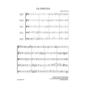Josquin des Prez - La Spagna - 2 Violins, 2 Violas, and 2 Cellos (or Cello and Bass) - edited by Denis Stevens - Edition Peters