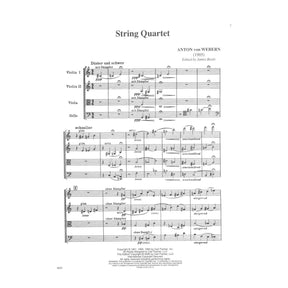 Webern - String Quartet (1905) Published by Carl Fischer