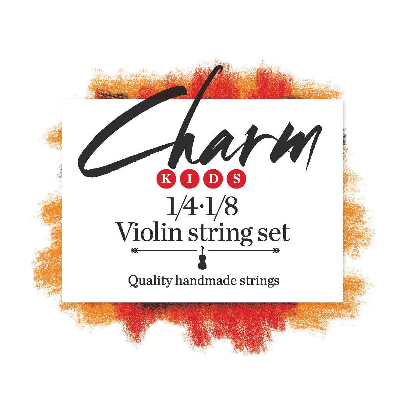 Charm Violin String Set Ball 1/4-1/8 Size Medium