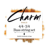 Charm Bass Solo String Set 3/4 Size Medium