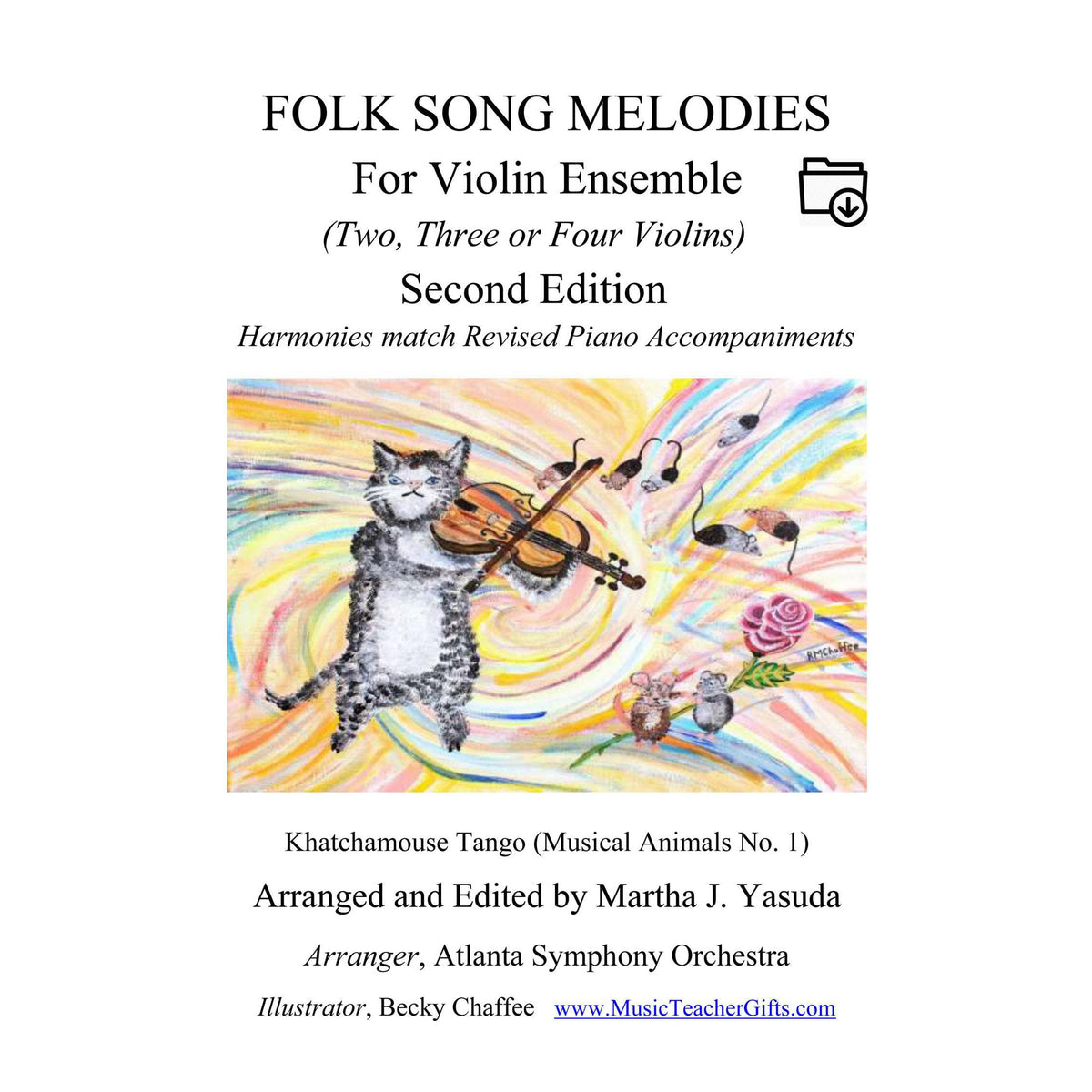 Yasuda, Martha - Folk Song Melodies For Violin Ensemble, 2nd Edition - Digital Download