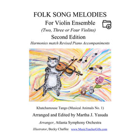 Yasuda, Martha - Folk Song Melodies For Violin Ensemble, 2nd Edition - Digital Download