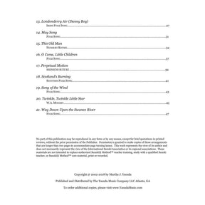 Yasuda, Martha - Folk Song Melodies For Violin Ensemble, 2nd Edition - Digital Download