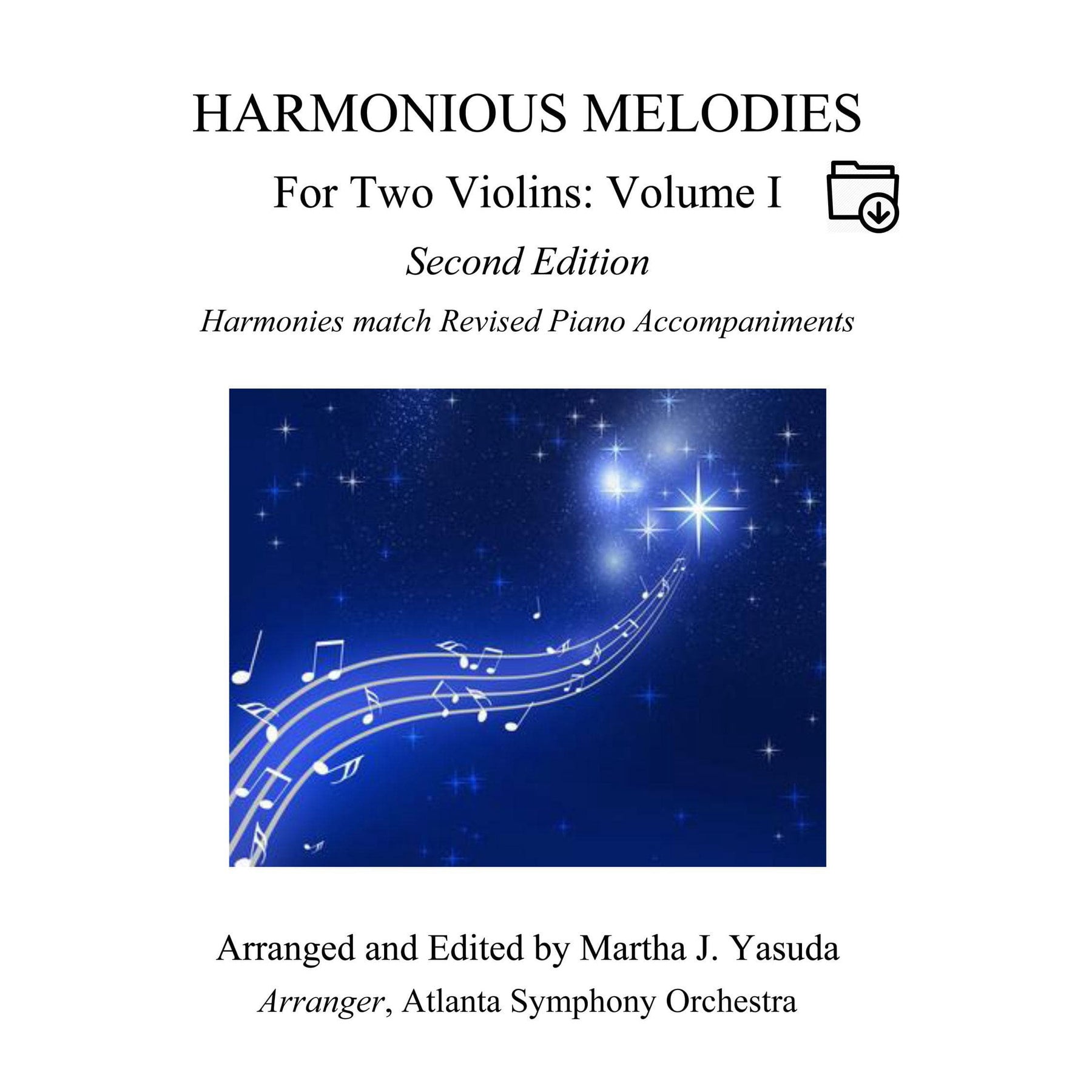 Yasuda, Martha - Harmonious Melodies For Two Violins, Volume I, 2nd Edition  - Digital Download