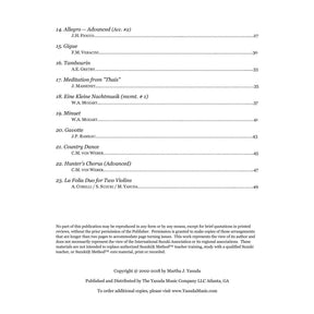 Yasuda, Martha - Harmonious Melodies For Two Violins, Volume II, 2nd Edition - Digital Download