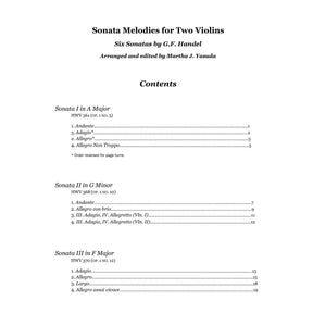 Yasuda, Martha - Sonata Melodies For Two Violins, 2nd Edition - Digital Download
