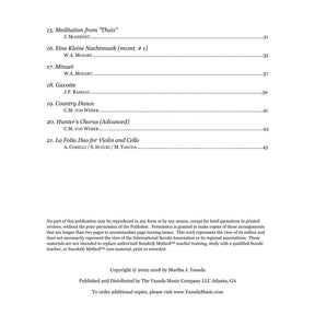 Yasuda, Martha - Harmonious Melodies For Violin And Cello, Volume II, 2nd Edition - Digital Download