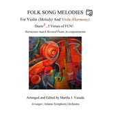 Yasuda, Martha - Folk Song Melodies For Violin And Viola - Digital Download