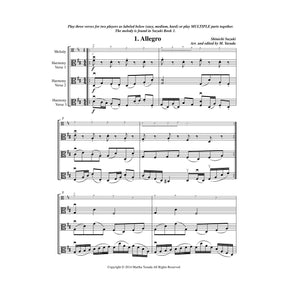 Yasuda, Martha - Folk Song Melodies For Viola Ensemble - Digital Download