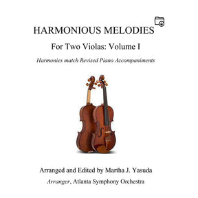 Yasuda, Martha - Harmonious Melodies For Two Violas, Volume I - Digital Download