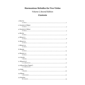Yasuda, Martha - Harmonious Melodies For Two Violas, Volume I - Digital Download