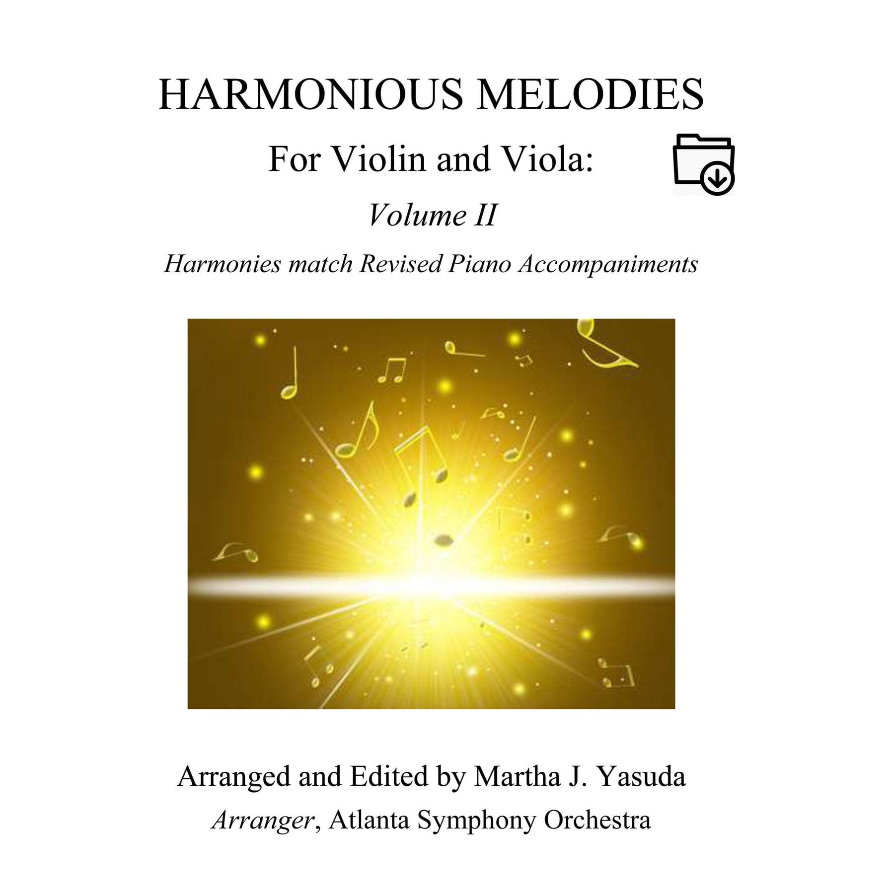 Yasuda, Martha - Harmonious Melodies For Violin and Viola, Volume II - Digital Download